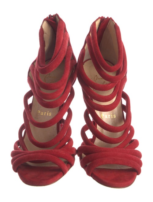 Christian Louboutin Suede Gladiator Sandals