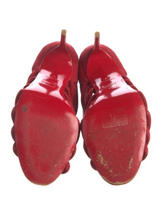 Christian Louboutin Suede Gladiator Sandals