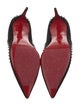 Christian Louboutin Spike Accents Suede Pumps