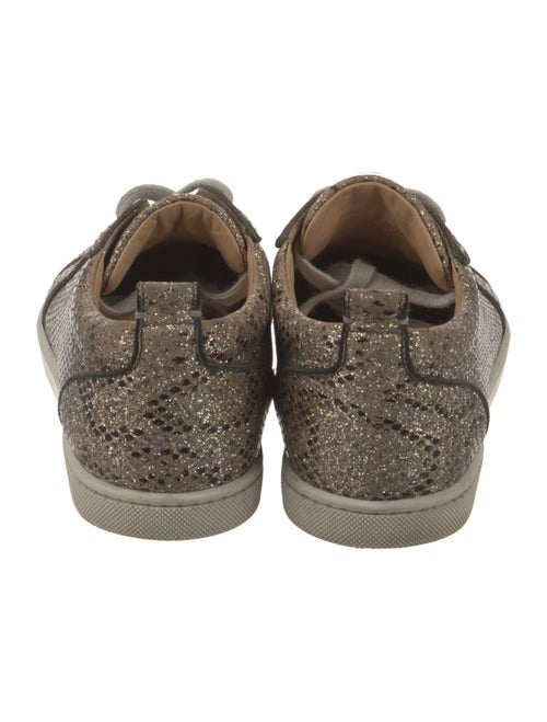 Christian Louboutin Glitter Animal Print Sneakers