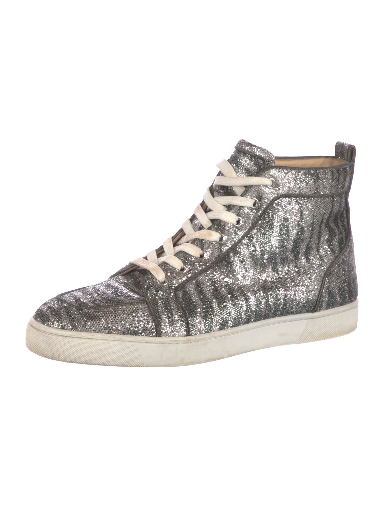 Christian Louboutin Signature Logo Glitter Sneakers