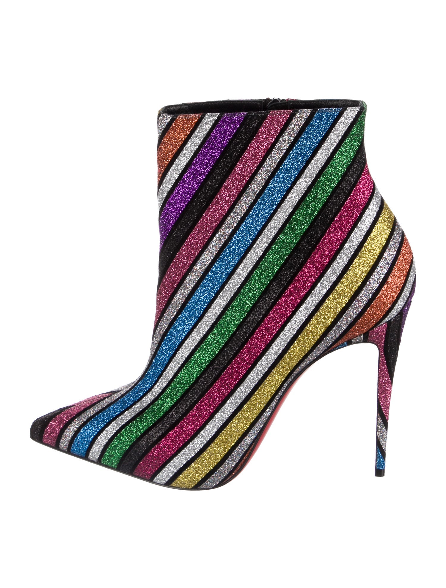 Christian Louboutin Glitter Glitter Accents Boots