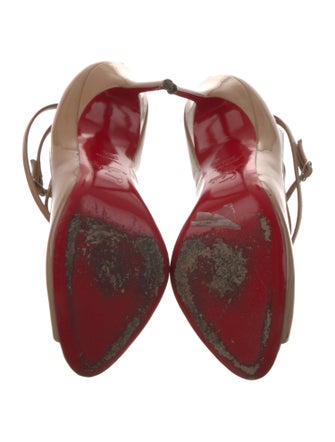 Christian Louboutin Patent Leather T-Strap Pumps