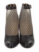 Christian Louboutin Leather Mesh Accents Boots