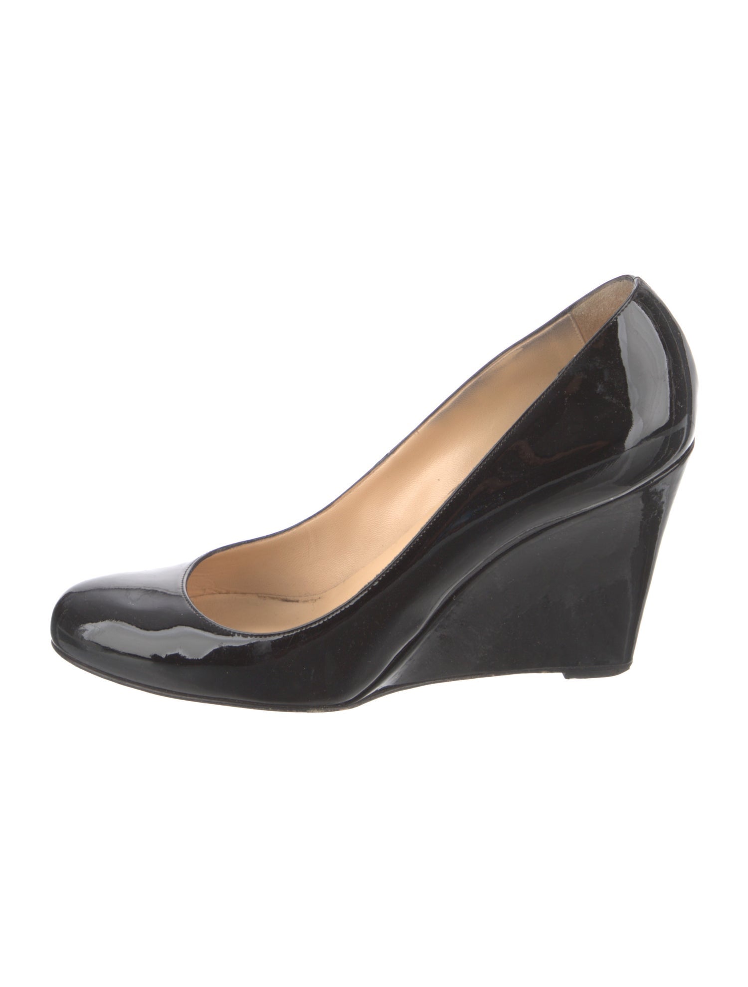 Christian Louboutin Ron Ron Zeppa 85 Patent Leather Pumps