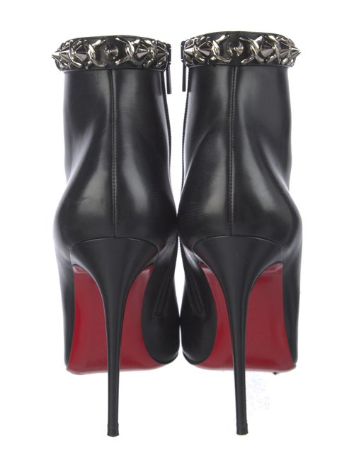 Christian Louboutin Spike Accents Leather Boots