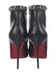 Christian Louboutin Spike Accents Leather Boots