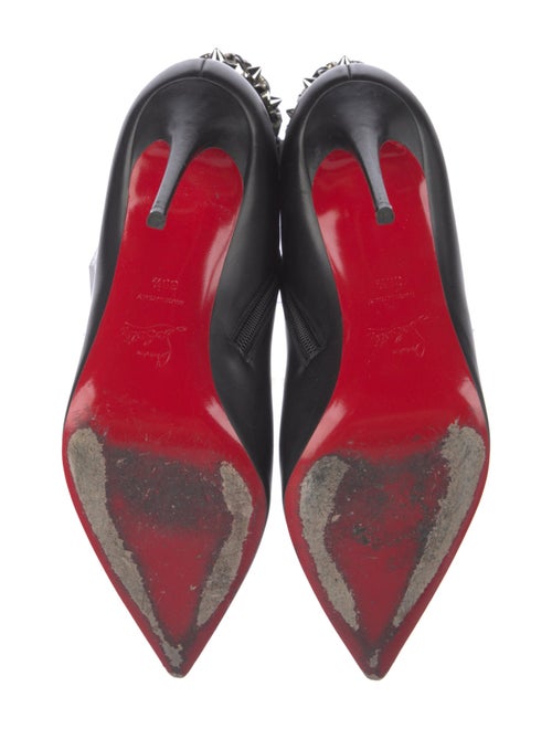 Christian Louboutin Spike Accents Leather Boots
