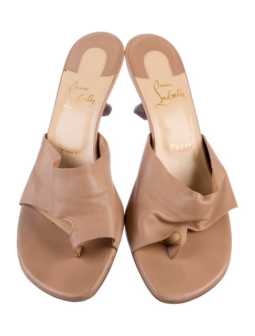 Christian Louboutin Leather Slides