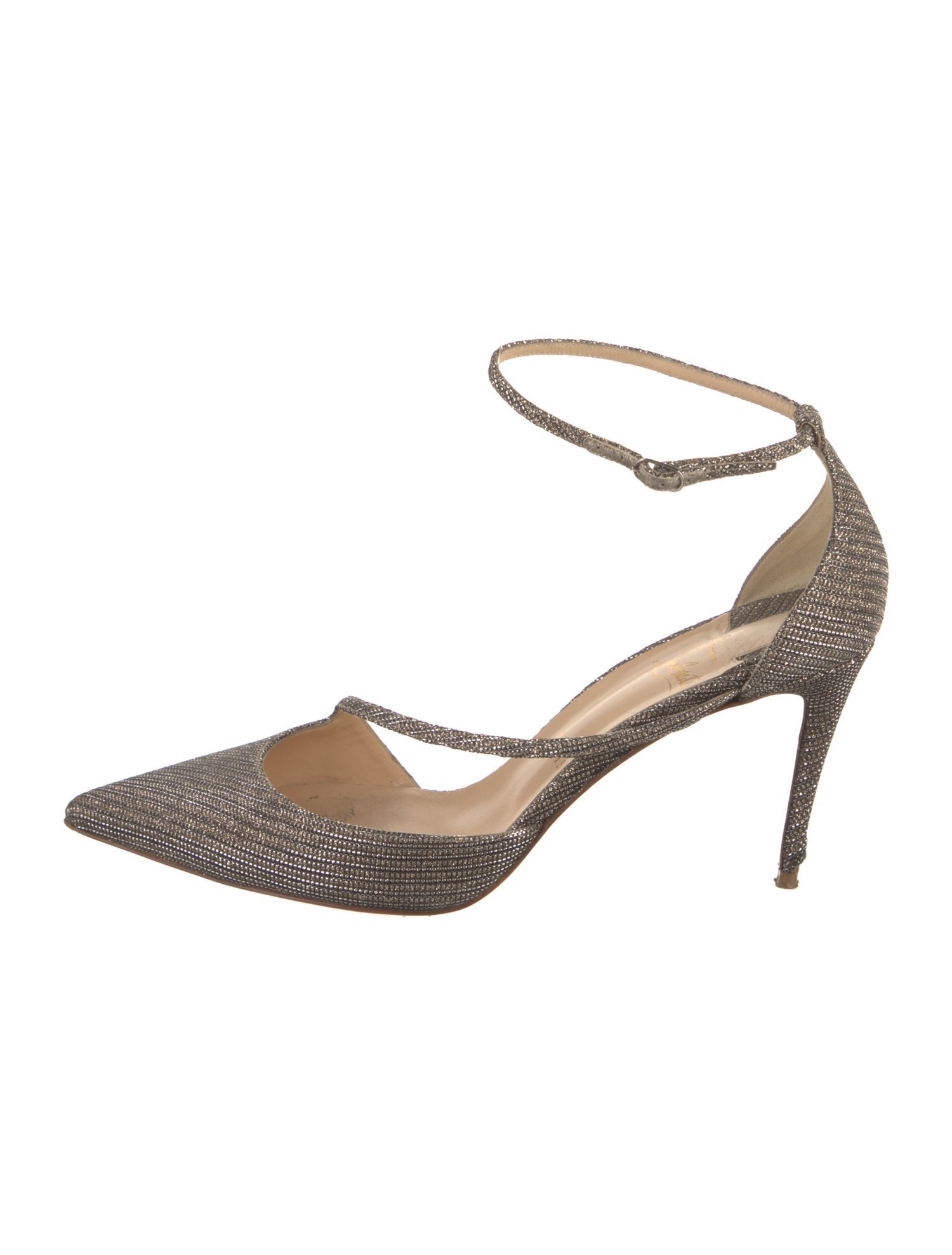 Christian Louboutin Glitter D'Orsay Pumps