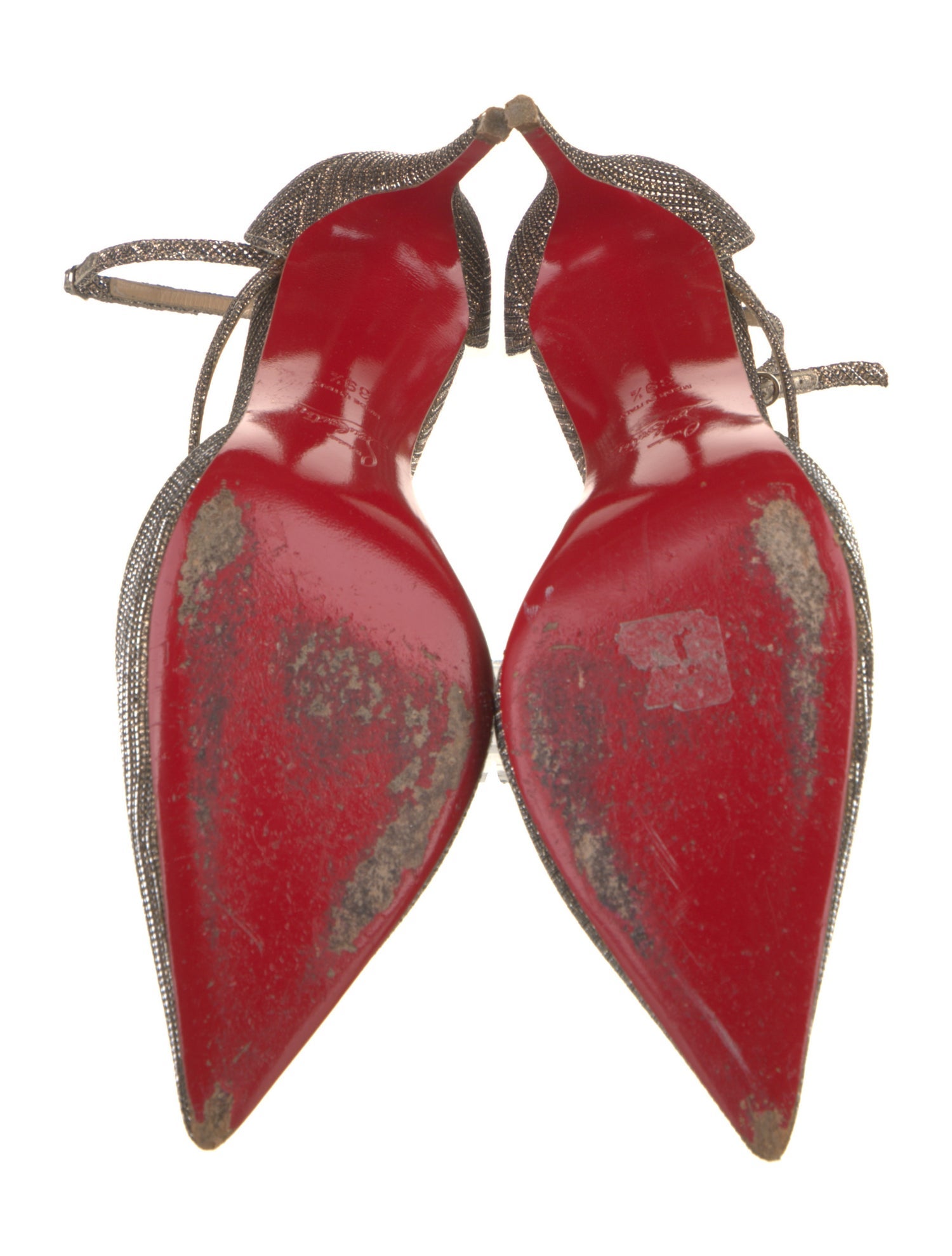 Christian Louboutin Glitter D'Orsay Pumps