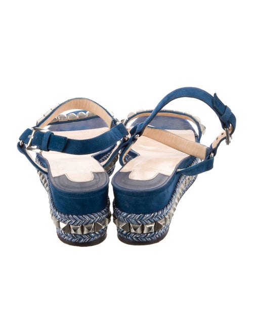 Christian Louboutin Suede Studded Accents Espadrilles