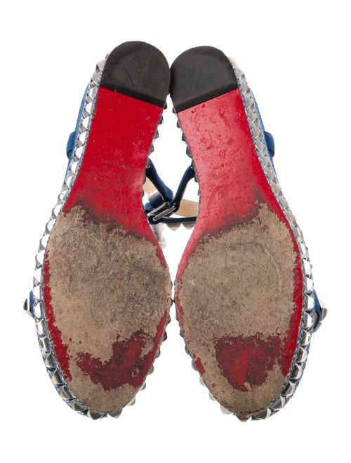 Christian Louboutin Suede Studded Accents Espadrilles