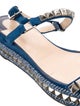 Christian Louboutin Suede Studded Accents Espadrilles