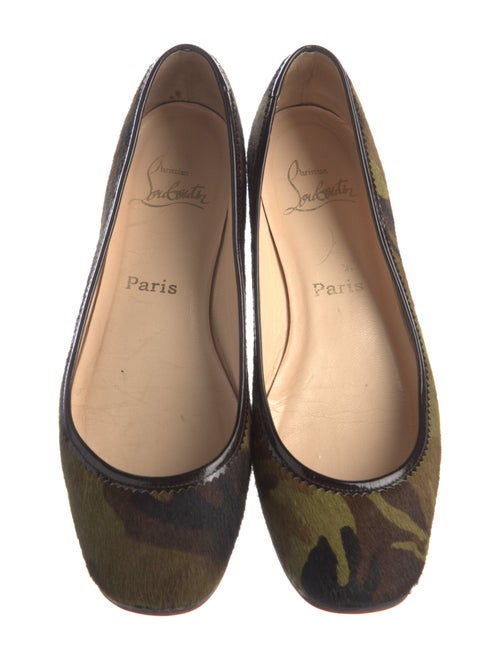 Christian Louboutin Ponyhair Camouflage Print Ballet Flats