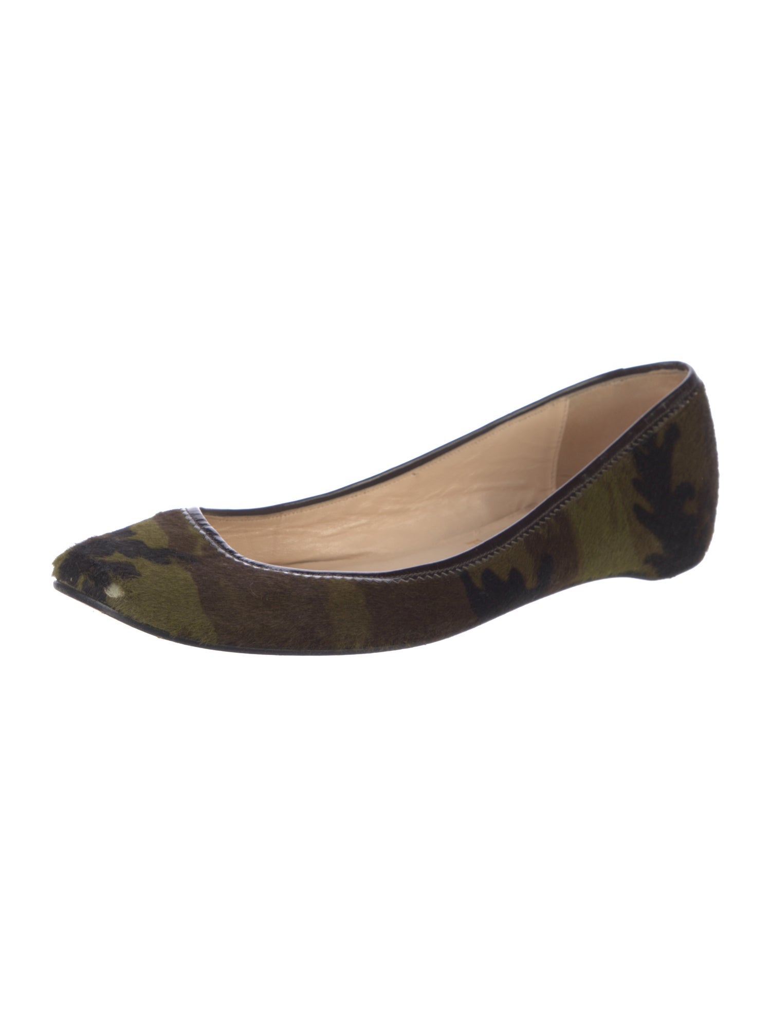 Christian Louboutin Ponyhair Camouflage Print Ballet Flats