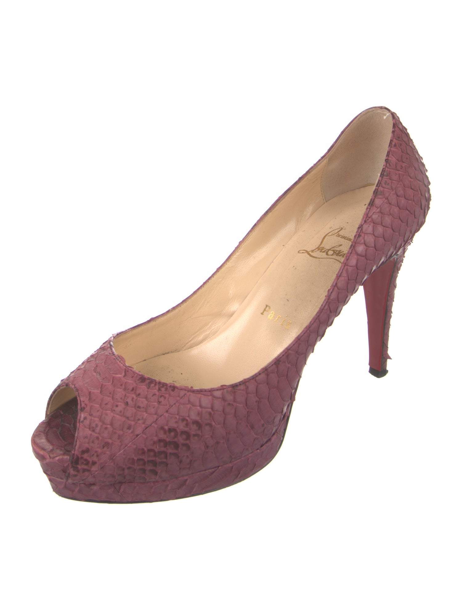 Christian Louboutin Python Pumps