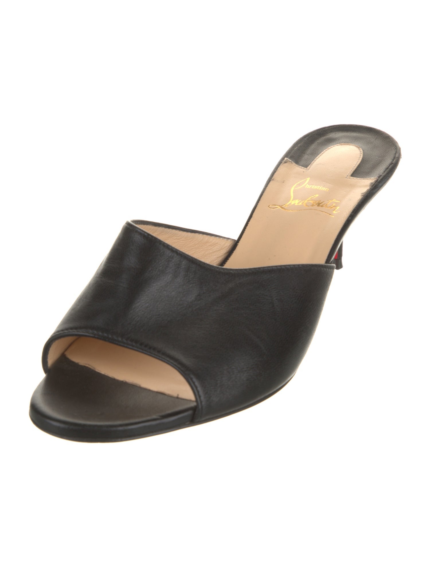Christian Louboutin Leather Slides
