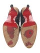 Christian Louboutin Patent Leather Colorblock Pattern Pumps