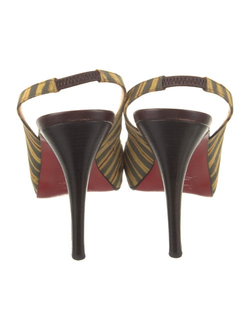 Christian Louboutin Printed Slingback Sandals