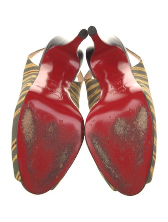 Christian Louboutin Printed Slingback Sandals