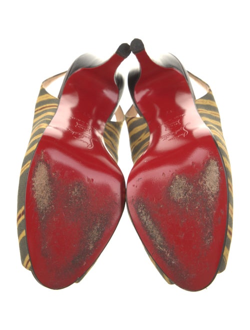 Christian Louboutin Printed Slingback Sandals