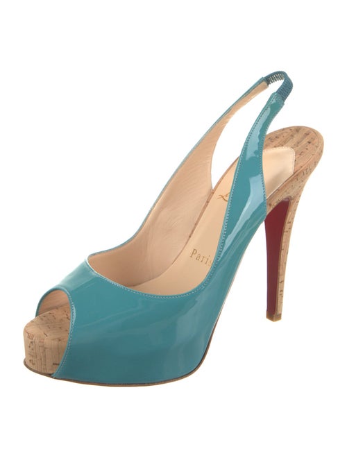 Christian Louboutin Patent Leather Slingback Sandals