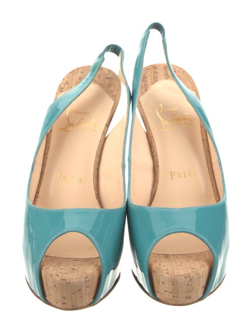Christian Louboutin Patent Leather Slingback Sandals
