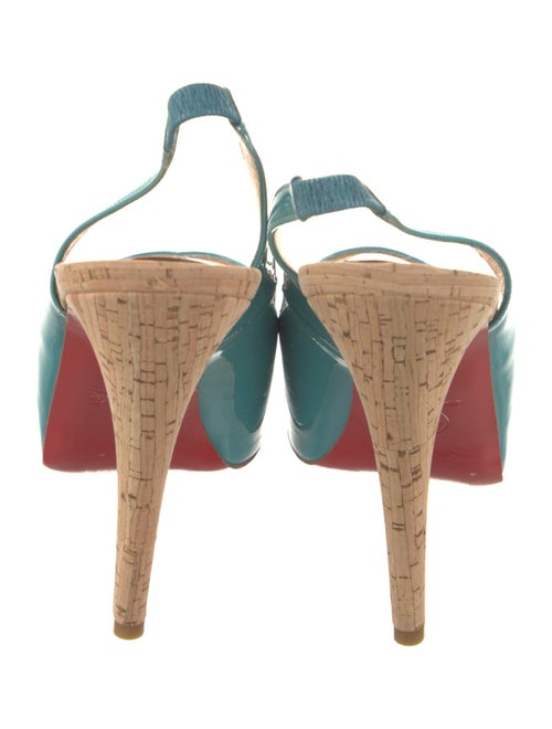 Christian Louboutin Patent Leather Slingback Sandals