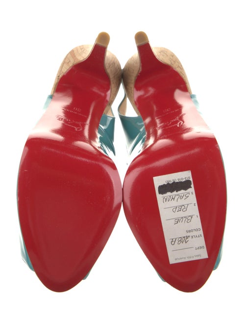 Christian Louboutin Patent Leather Slingback Sandals