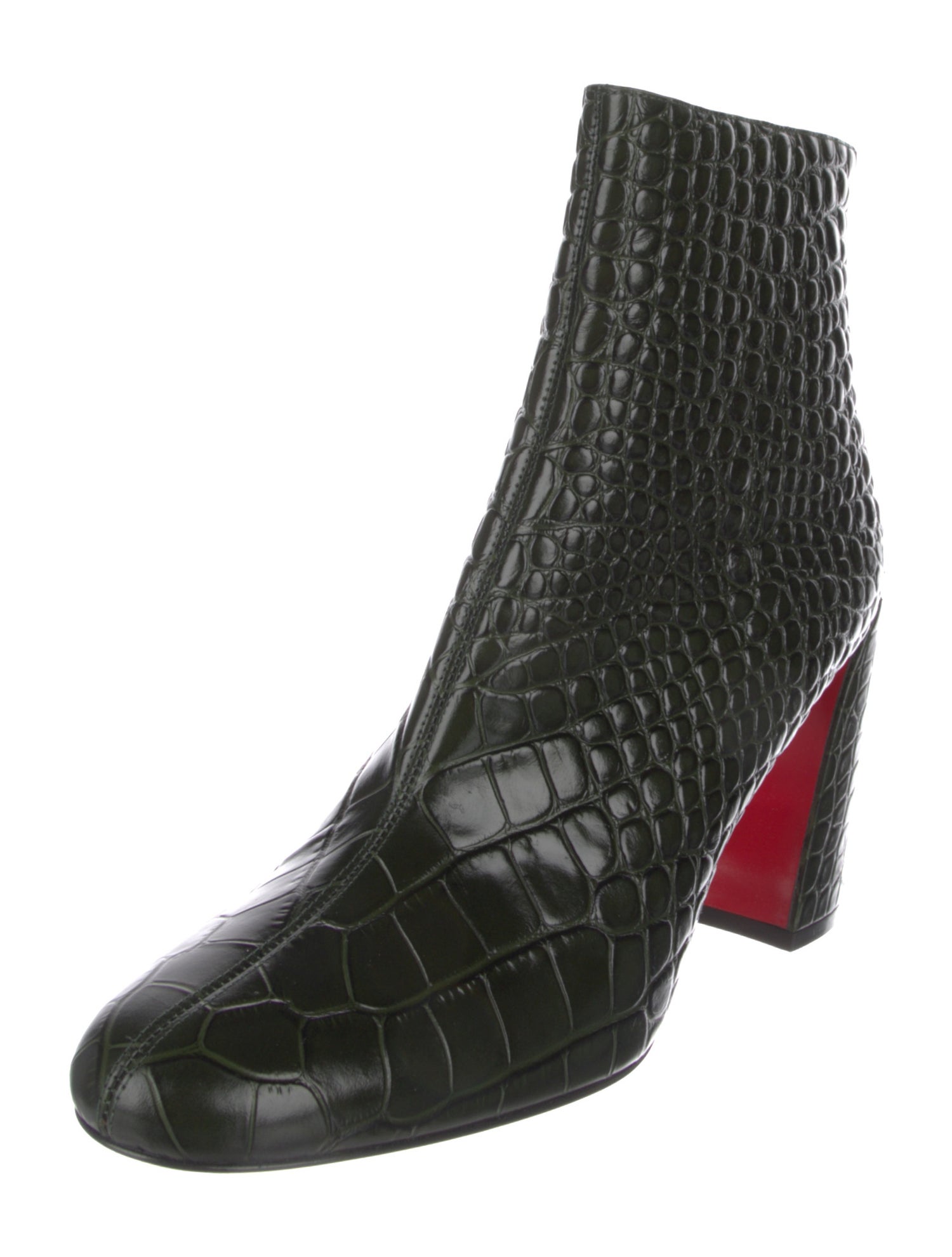 Christian Louboutin Embossed Leather Boots