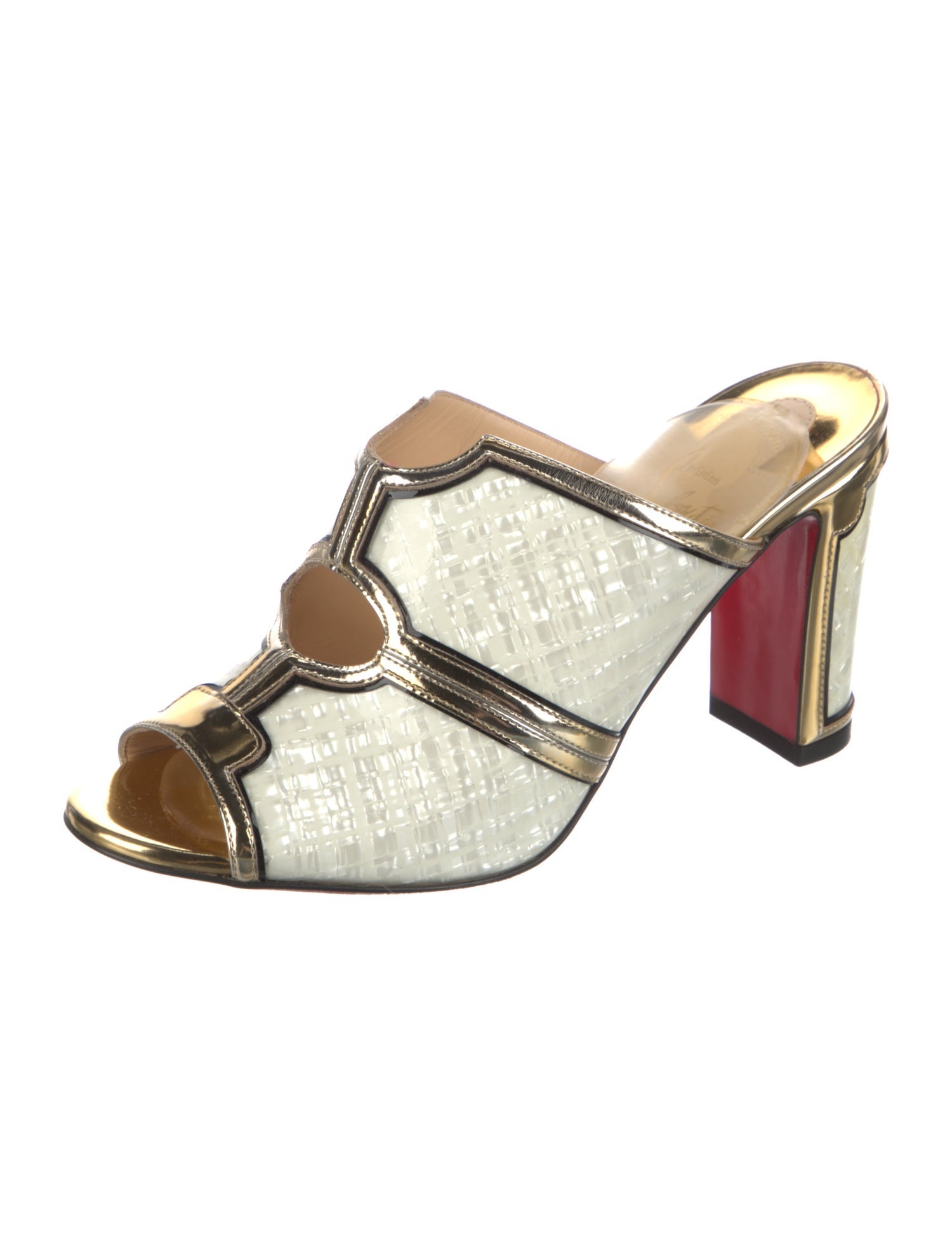 Christian Louboutin Patent Leather Mules