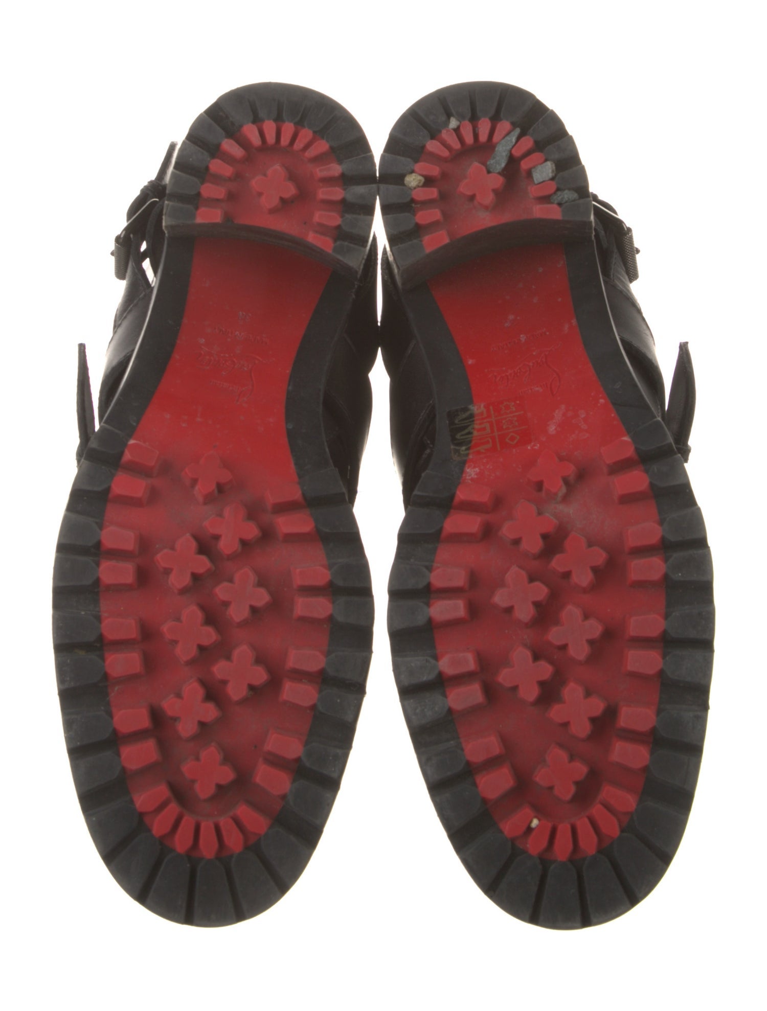 Christian Louboutin Leather Moto Boots