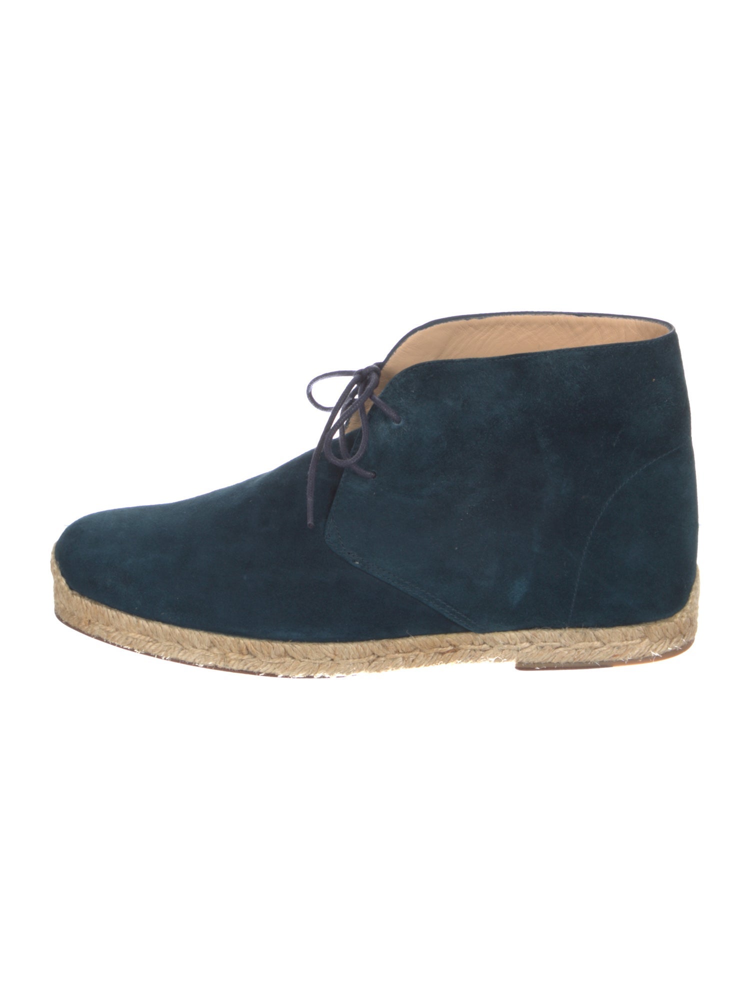Christian Louboutin Suede Lace-Up Boots