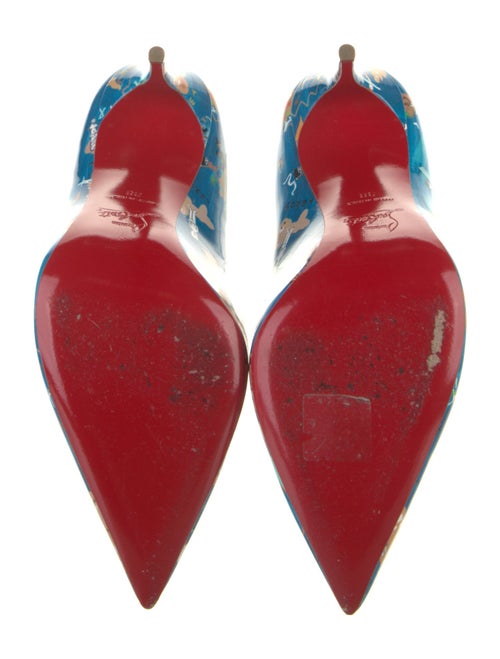 Christian Louboutin Patent Leather Printed Pumps