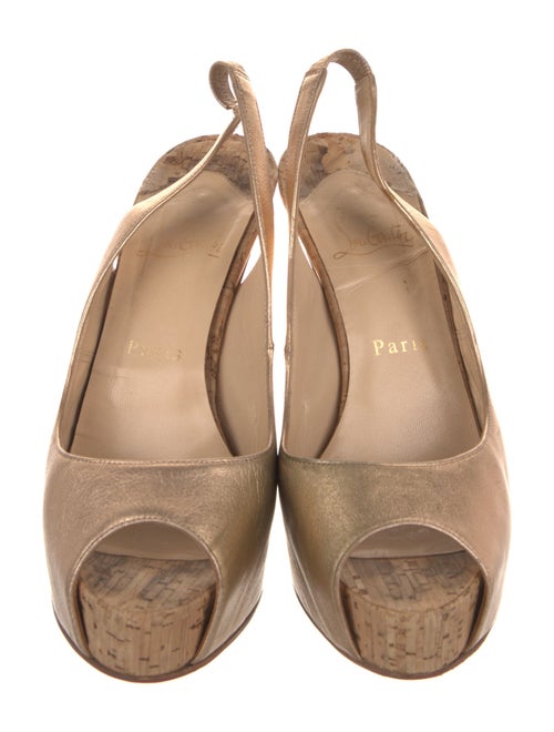 Christian Louboutin Leather Slingback Pumps