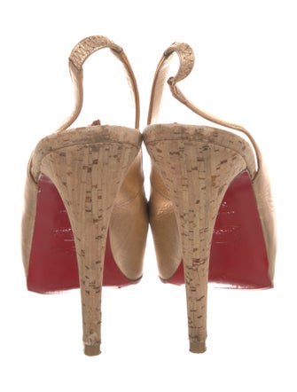 Christian Louboutin Leather Slingback Pumps