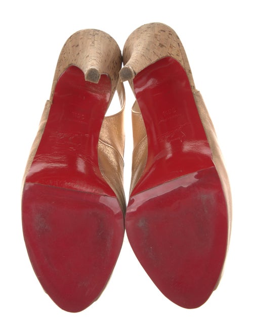 Christian Louboutin Leather Slingback Pumps