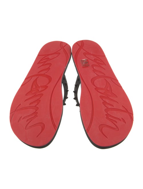 Christian Louboutin Rubber Studded Accents Flip Flops
