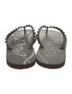 Christian Louboutin Rubber Studded Accents Flip Flops