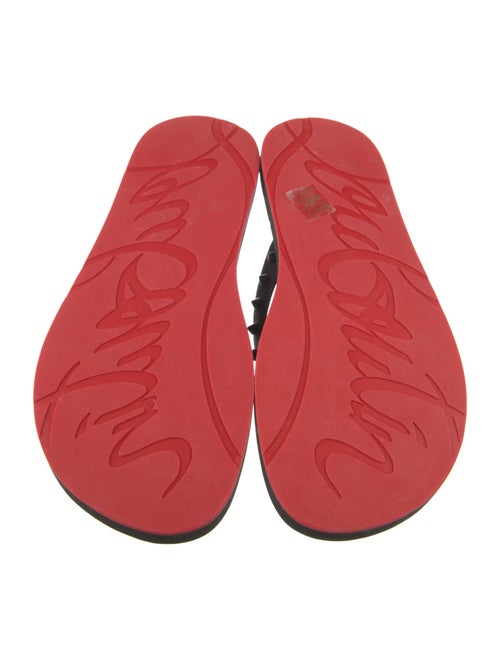 Christian Louboutin Rubber Studded Accents Flip Flops