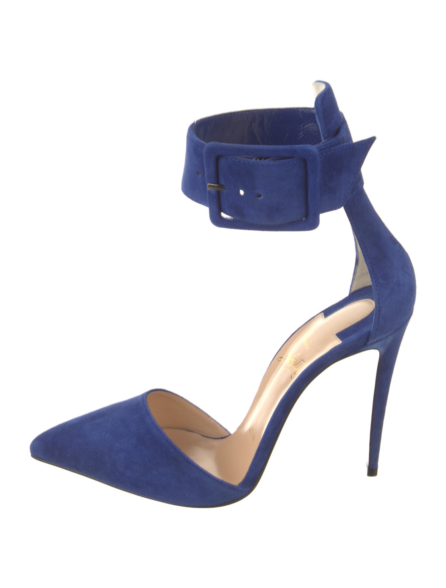 Christian Louboutin Suede D'Orsay Pumps