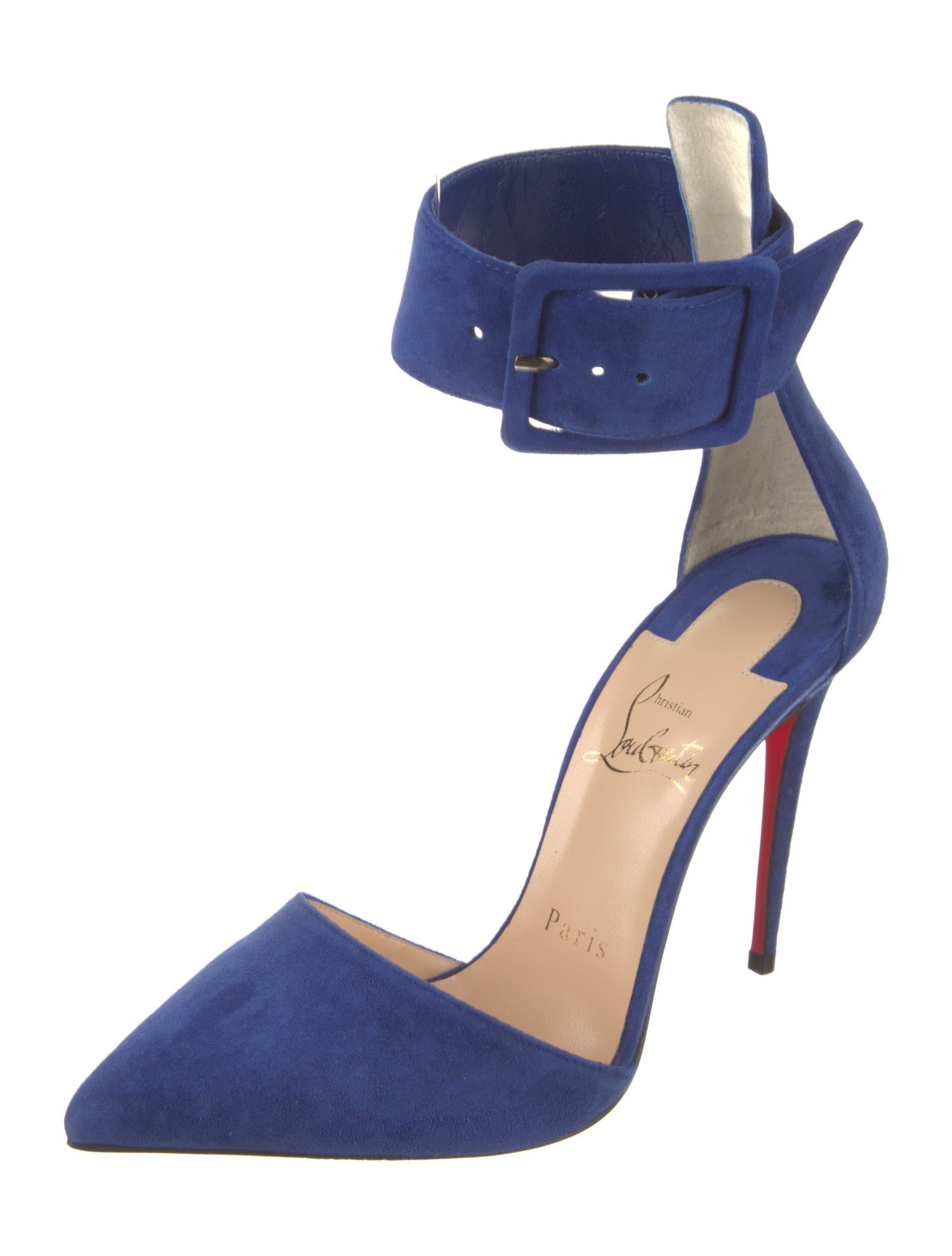 Christian Louboutin Suede D'Orsay Pumps
