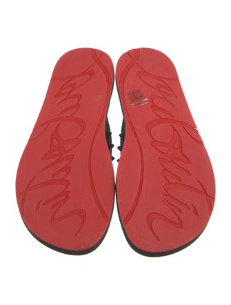 Christian Louboutin Rubber Studded Accents Flip Flops