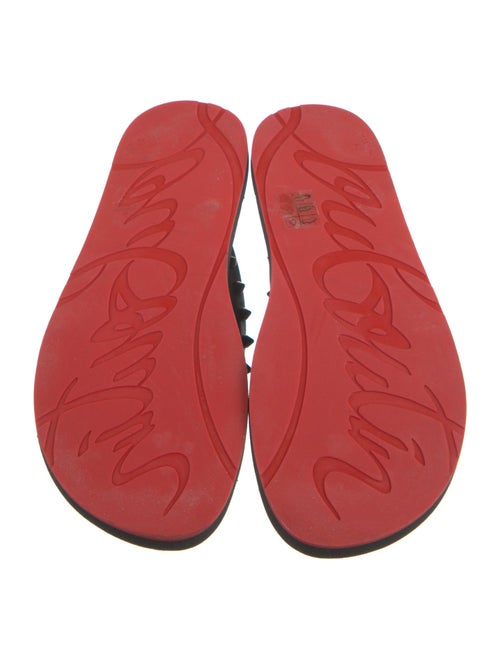 Christian Louboutin Rubber Studded Accents Flip Flops