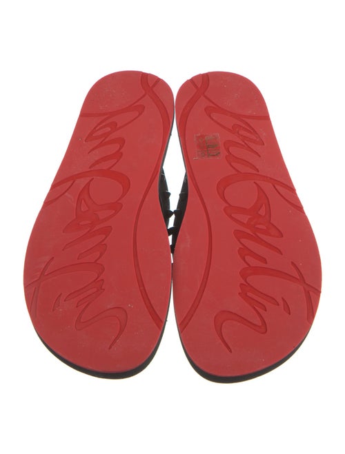 Christian Louboutin Rubber Studded Accents Flip Flops
