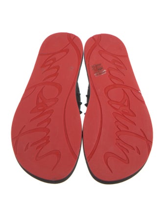 Christian Louboutin Rubber Studded Accents Flip Flops