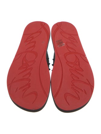 Christian Louboutin Rubber Studded Accents Flip Flops