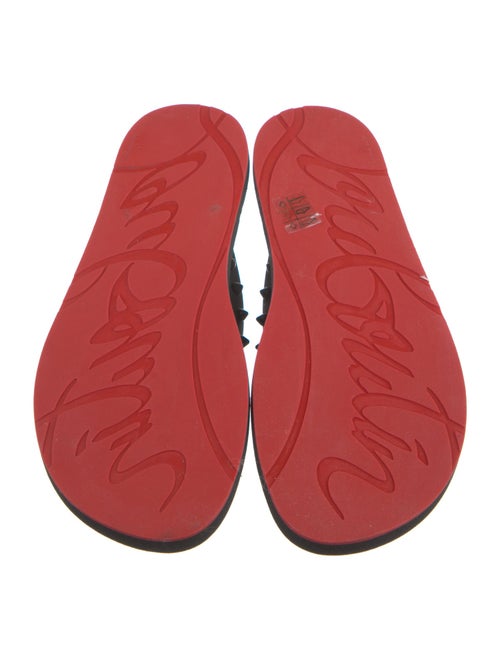 Christian Louboutin Rubber Studded Accents Flip Flops