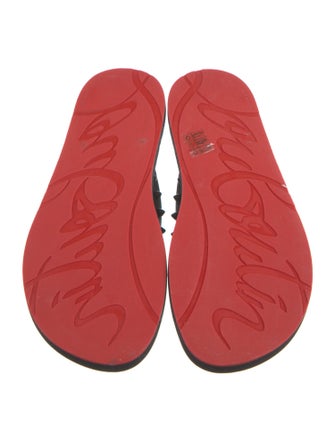 Christian Louboutin Rubber Studded Accents Flip Flops